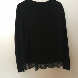 Clash Black Lace Sweater